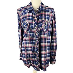 Torrid Long Sleeve Button Down Flannel Shirt